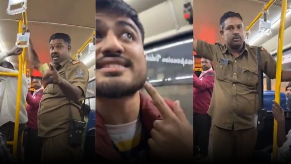 Bengaluru Man Alleges Bus Conductor Slapped Him: Viral Video