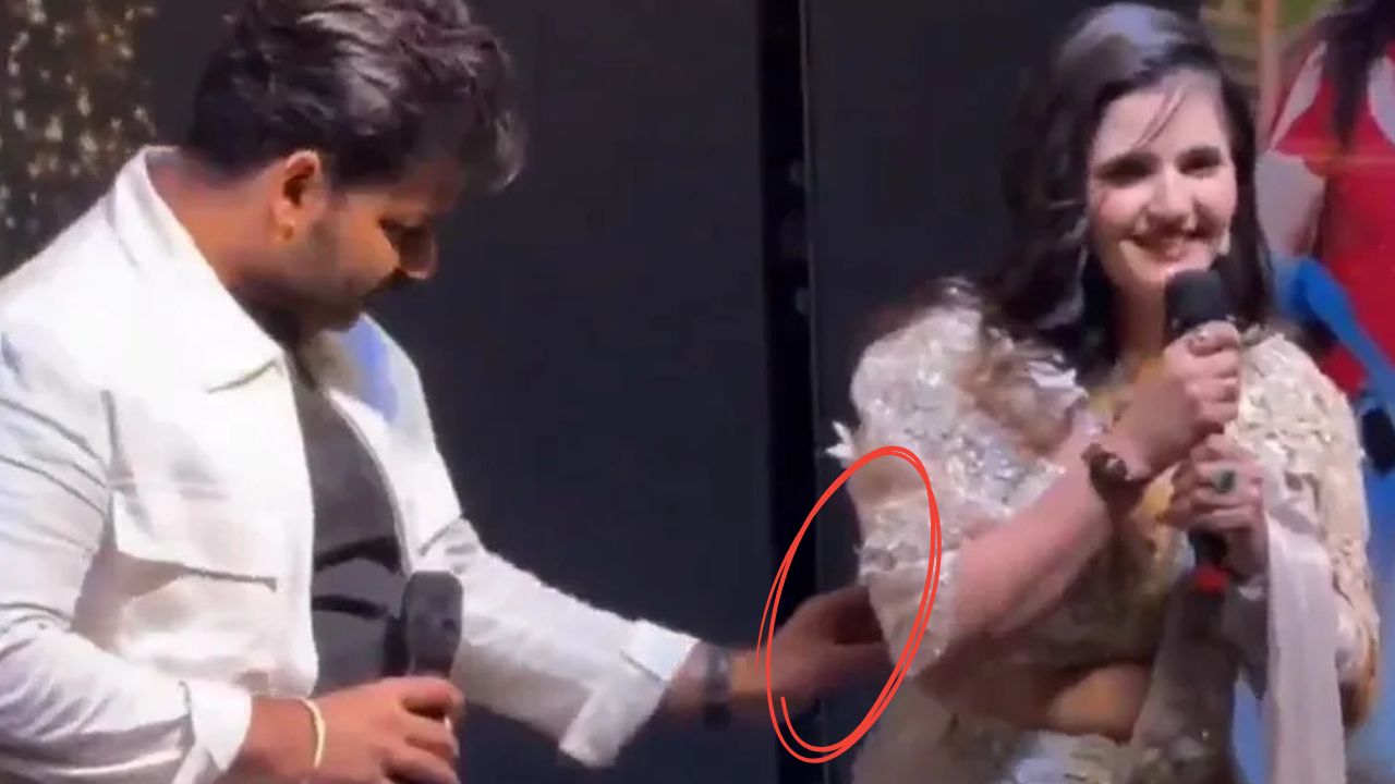 Bhojpuri Superstar Pawan Singh Misbehaves with Actress Anjali