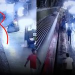 Elderly Woman Falls on Tracks From Moving Train: Viral Video