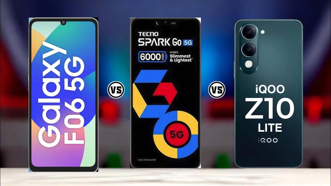 Samsung F06 5G vs Tecno Spark Go vs iQOO Z10 Lite: Best Under ₹10K