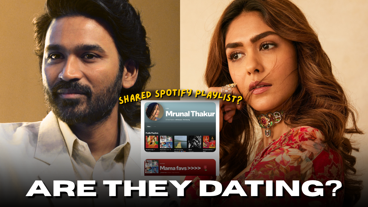 Is Mrunal Thakur and Dhanush Dating? Shared Spotify Playlist Sparks Rumor