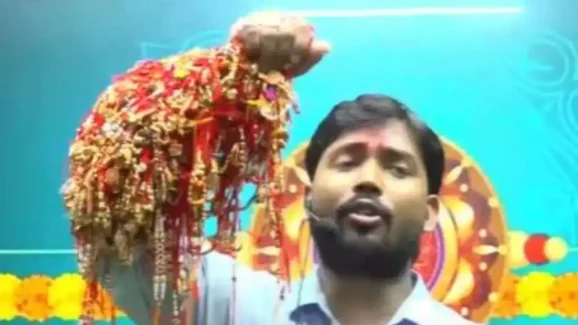 Khan Sir Sets New Record with Over 15,000 Rakhis Tied on Him in Grand Raksha Bandhan