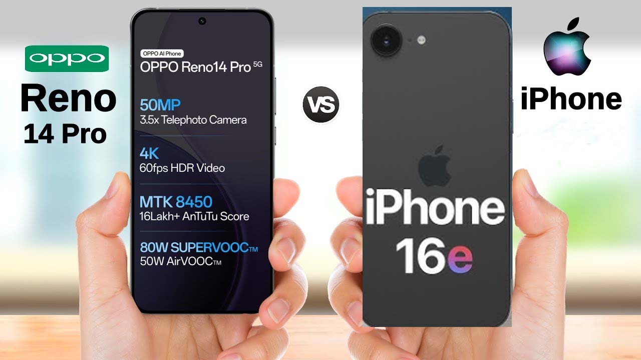 Oppo Reno 14 Pro 5G vs iPhone 16e: Which Flagship Is Best?