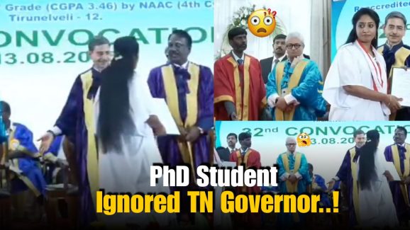 PhD Student Rejects Degree from TN Governor RN Ravi