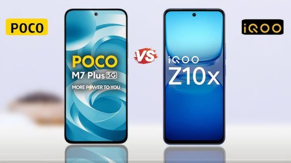 iQOO Z10x vs Poco M7 Plus 5G: Compact Power vs Long-Lasting Battery