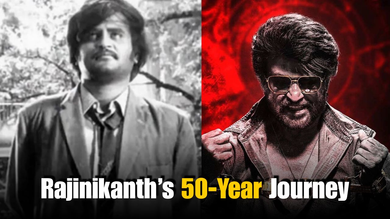 Rajinikanth’s 50-Year Journey in Films: Bus Conductor to Superstar