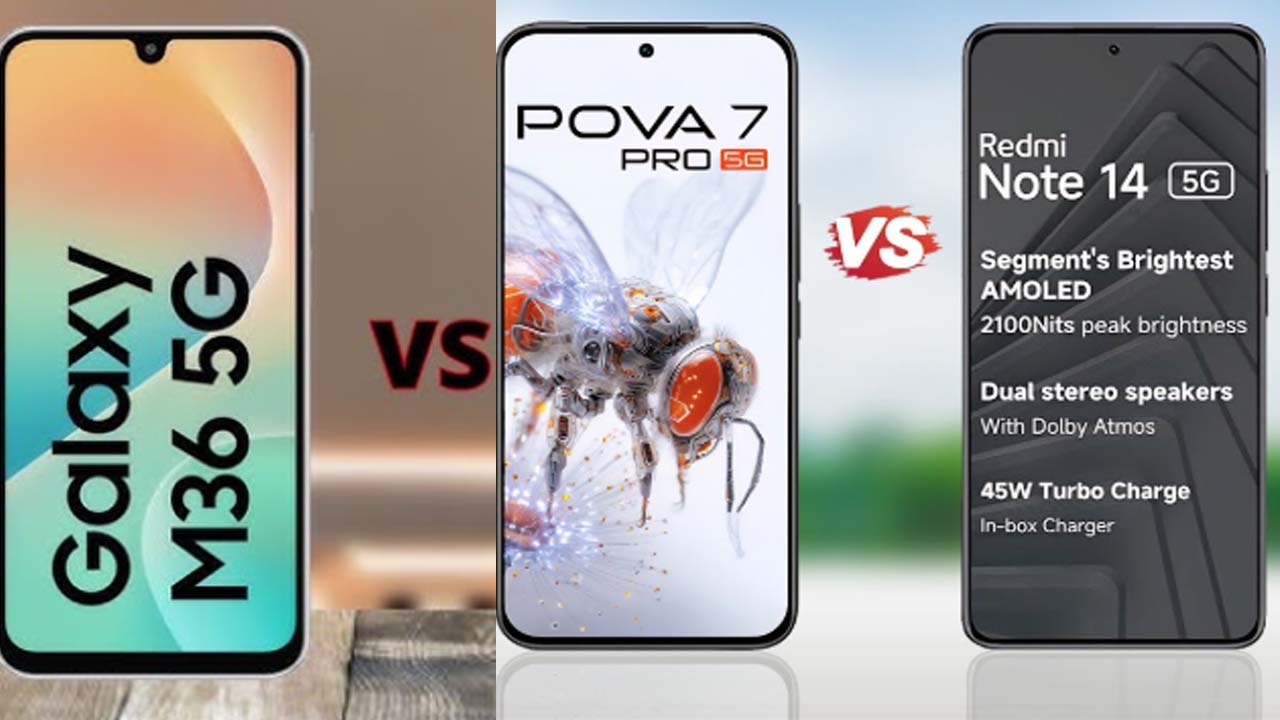 Redmi Note 14 SE vs Tecno Pova 7 Pro vs Galaxy M36 5G: Best 5G Phone Under ₹20k