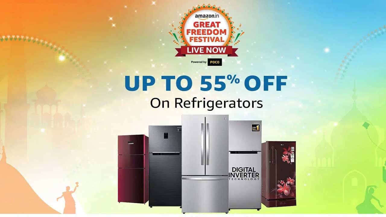 Amazon Freedom Sale: Massive Discounts On Refrigerators – Up To 55% Off