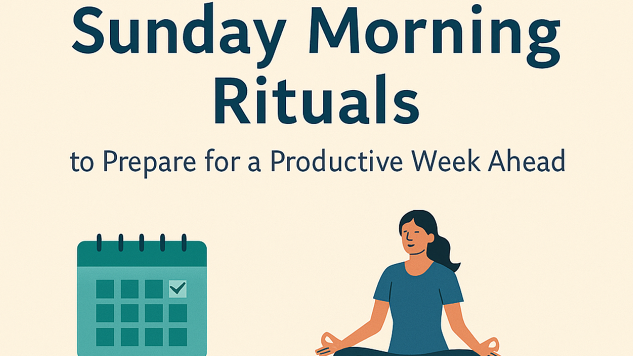 Sunday Morning Rituals to Prepare for Productive Week Ahead