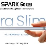 Tecno Spark Go: India’s Slimmest 5G Phone With 6,000 mAh Battery Arriving Soon
