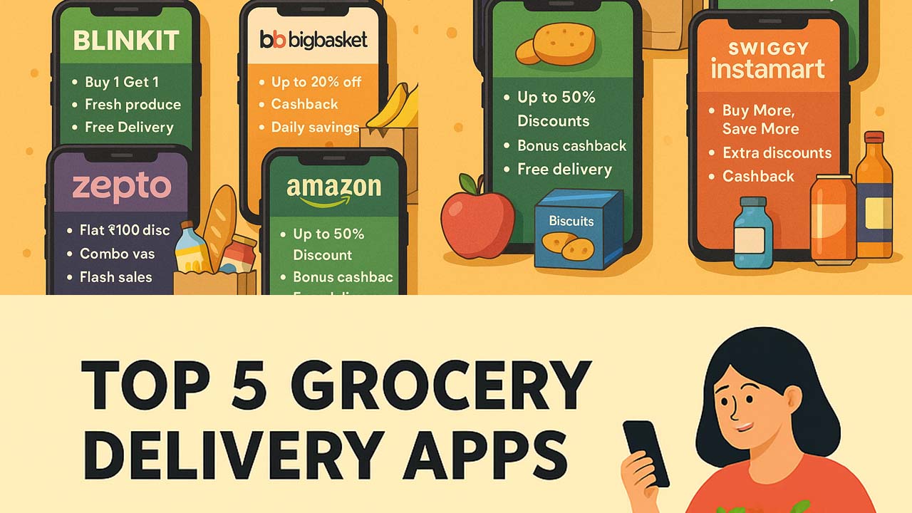 Top 5 Grocery Delivery Apps: Who Has Best Deals Online?