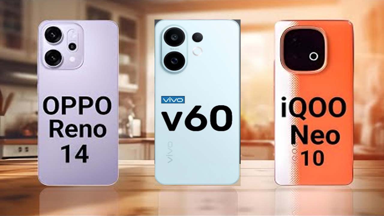 Vivo V60 vs iQOO Neo 10 vs Oppo Reno 14 5G: Best Smartphone Under ₹40K