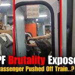 Viral Video: RPF Official Pushes Passenger Out of Moving Train