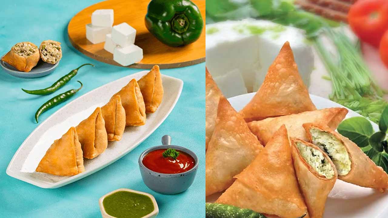 Easy Paneer Chilli Samosa Recipe For Crispy Snacks