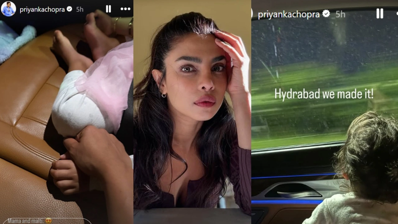 Priyanka Chopra and Daughter Malti Touch Down in Hyderabad, Spark SSMB29 Buzz