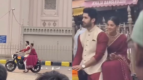 Ananya Panday Filming New Movie at Charminar: Viral Video