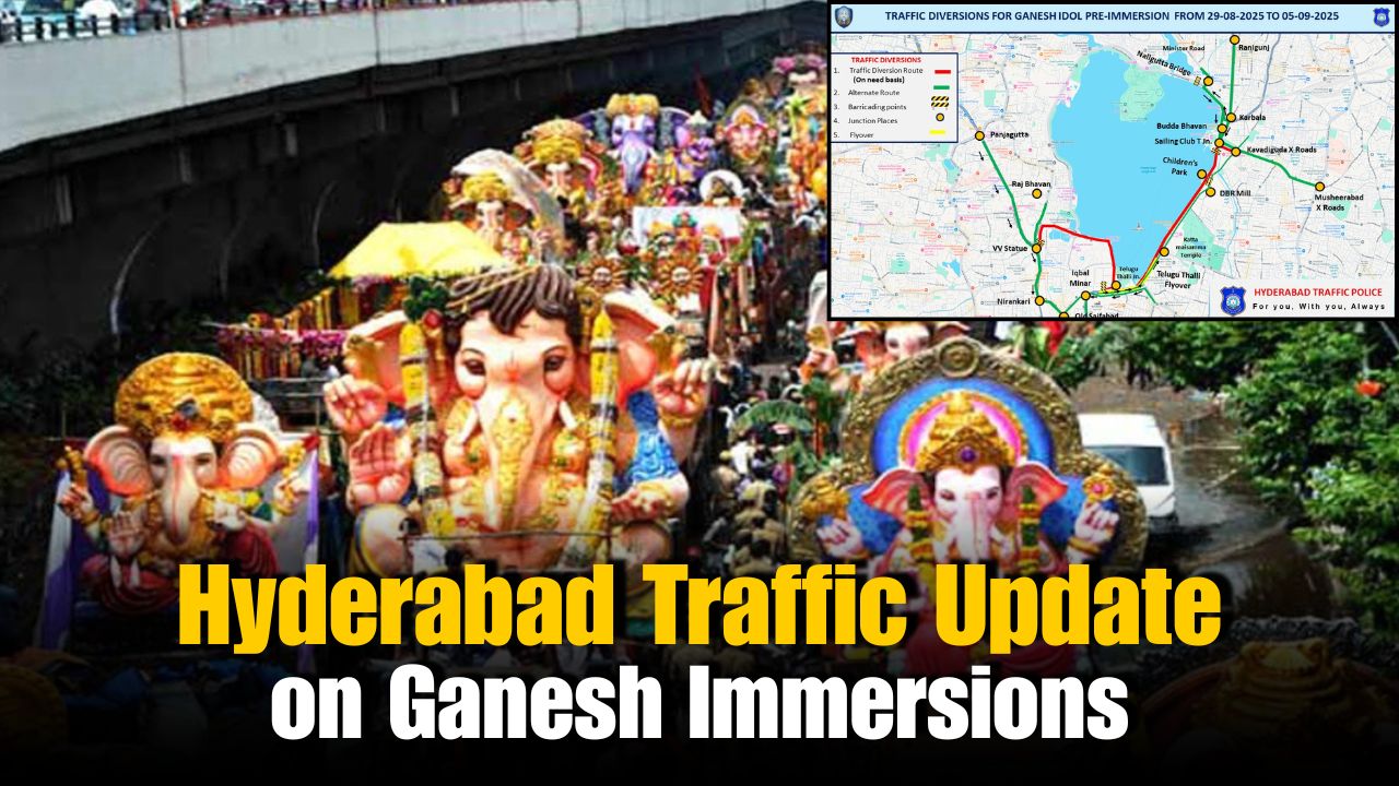 Hyderabad Traffic Police Issues Advisory for Ganesh Immersions
