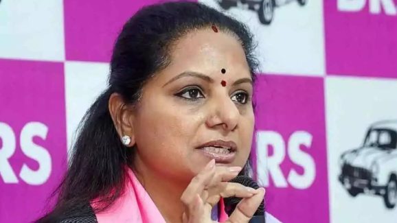 Kavitha Suspended on KCR’s Orders