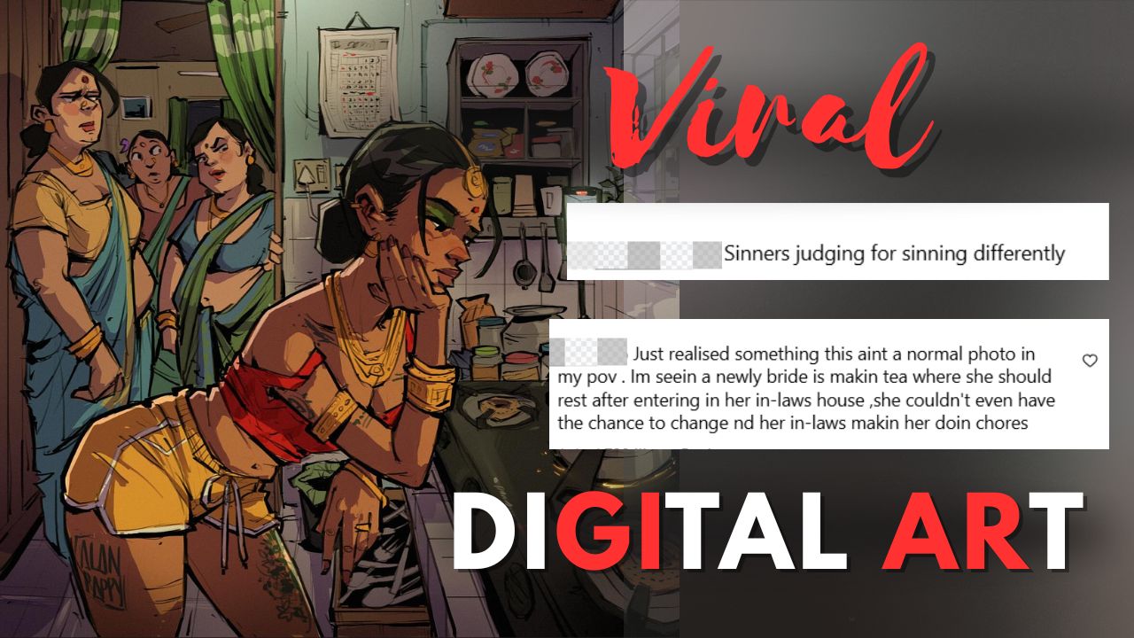 Modern Bride, Ancient Chains: Artist’s Digital Illustration Goes Viral