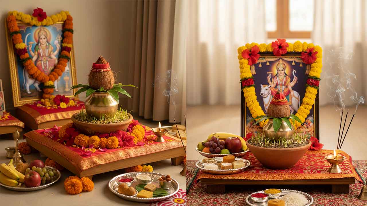 Navratri Day 1 Pooja Vidhi 2025: Step-by-Step Rituals Significance
