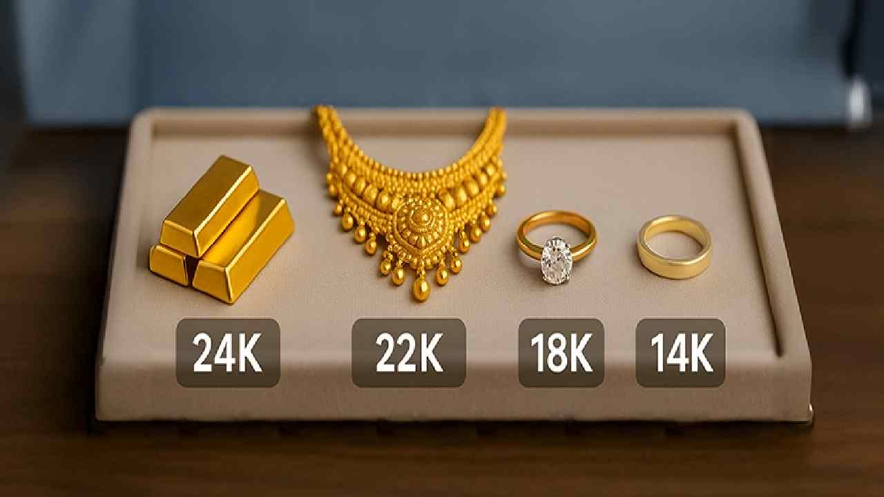 Gold Carats in India: 24K, 22K, 18K, 14K, and 10K Explained