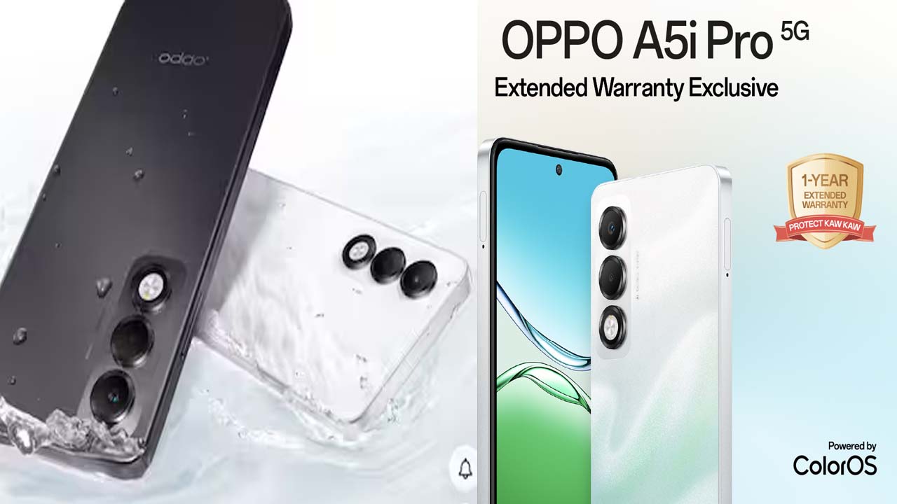 Oppo A5i Pro 5G Launched With 6,000mAh Battery and 50MP Camera