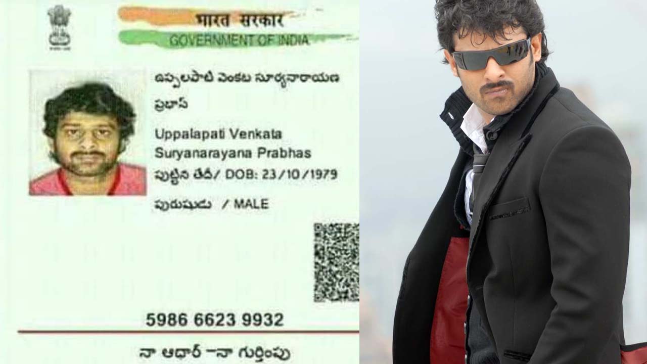 Prabhas’s Aadhaar Card Leak Creates Buzz on Social Media