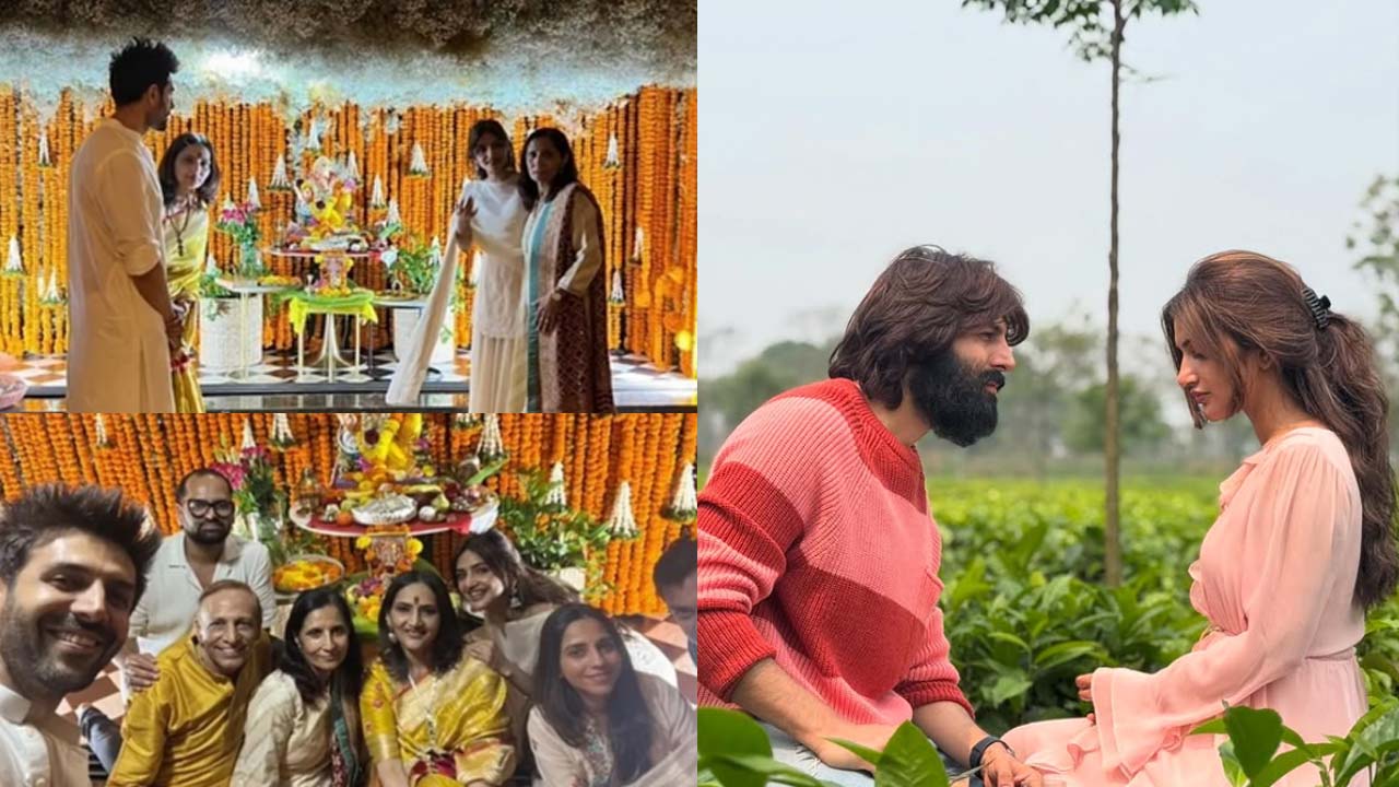 Are Kartik Aaryan-Sreeleela Dating? Ganesh Chaturthi Celebration Sparks Rumors