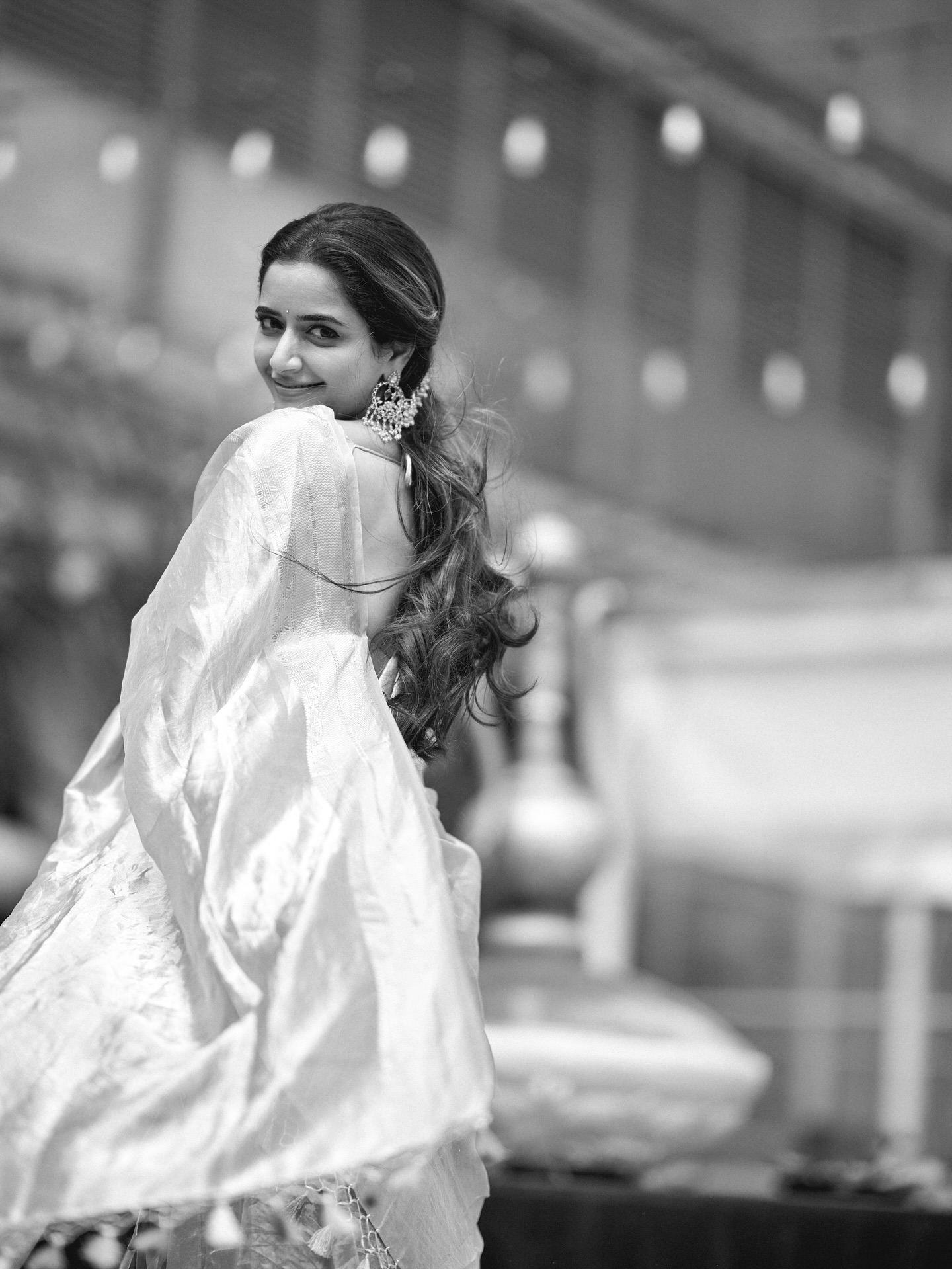 Ashika Ranganath in Pastel Half Saree Sets Social Media on Fire