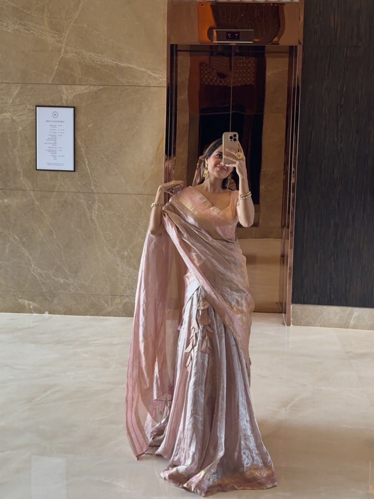 Ashika Ranganath in Pastel Half Saree Sets Social Media on Fire