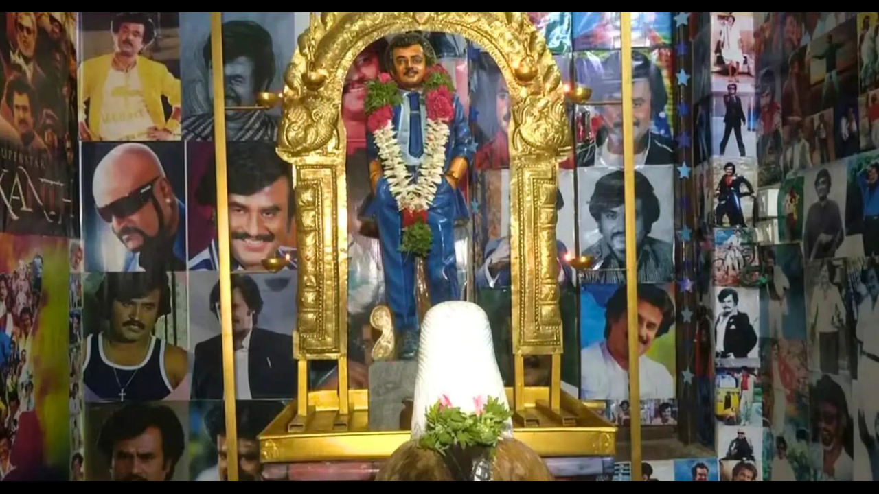 Rajinikanth Fan Creates Unique “Bomma Kolu” with 230 Figurines Ahead of Navaratri