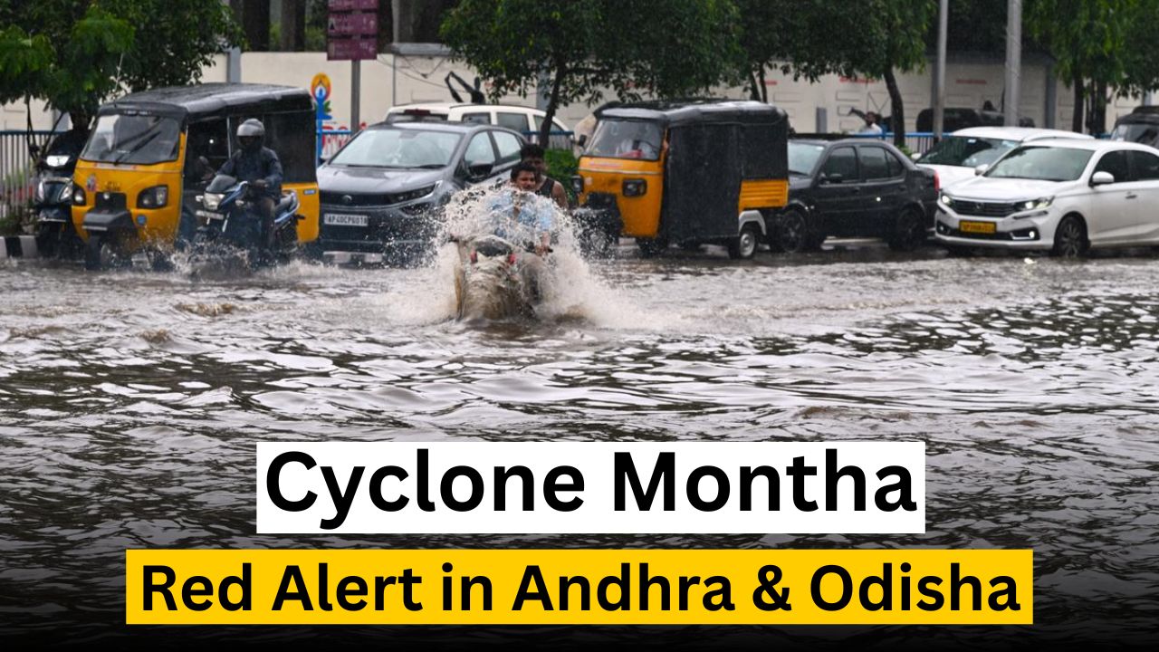 Cyclone Montha Triggers Red Alert in Andhra, Odisha Cyclone Montha Triggers Red Alert in Andhra, Odisha