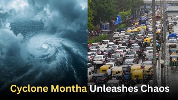 Cyclone Montha Unleashes Chaos: Torrential Rains Bring Work to a Standstill