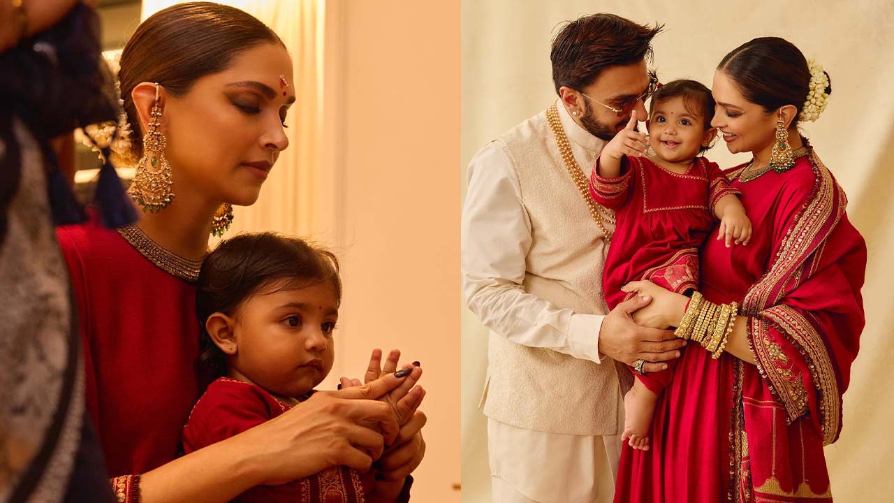Deepika Padukone Ranveer Singh Reveals Daughter’s face On Diwali 2025