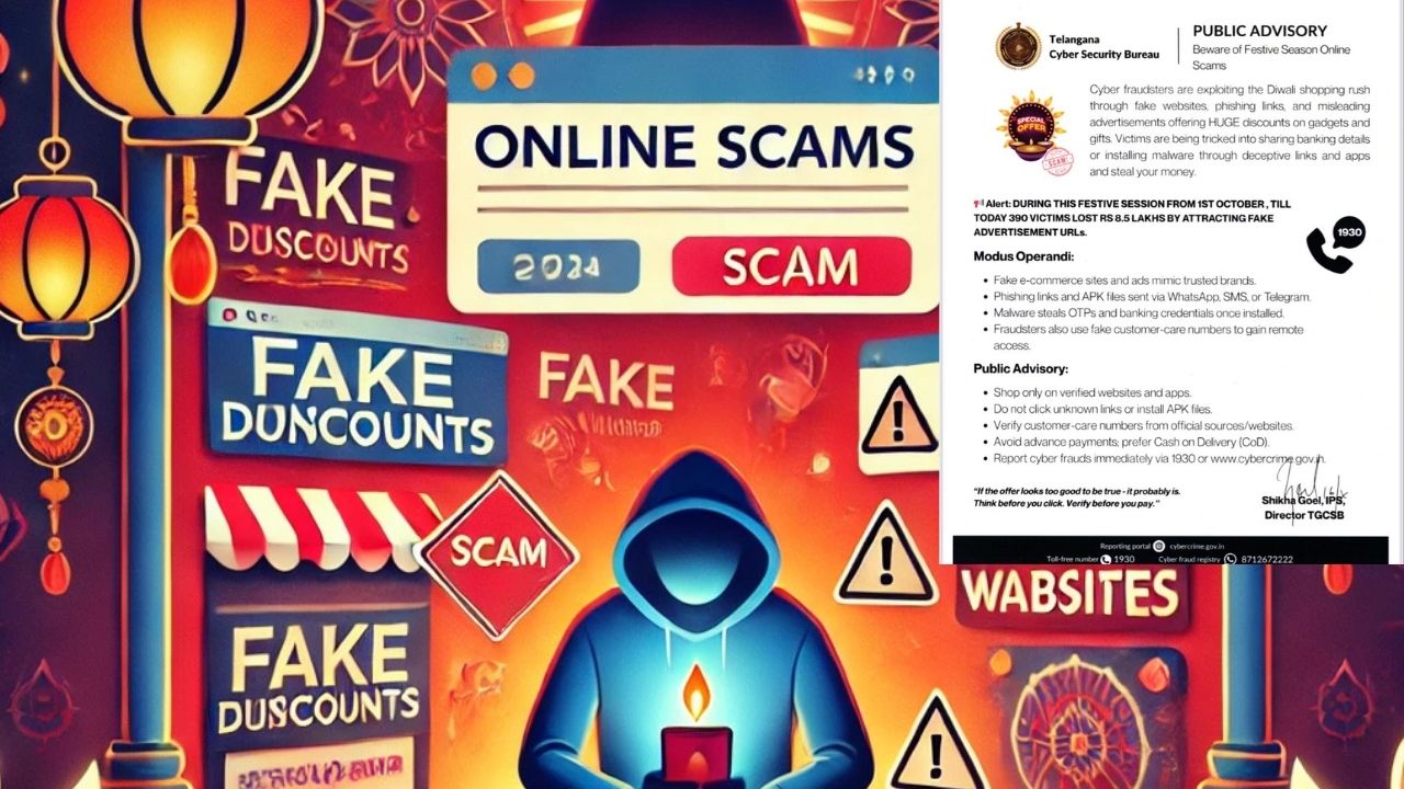 Diwali Online Scams: ₹8.5 Lakh Loss Reported to Cyber Security