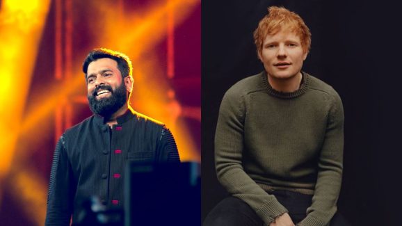 Ed Sheeran is composing a song with Santosh Narayanan? 