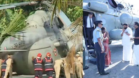 Helipad Sinks as President Murmu’s Helicopter Touches Down
