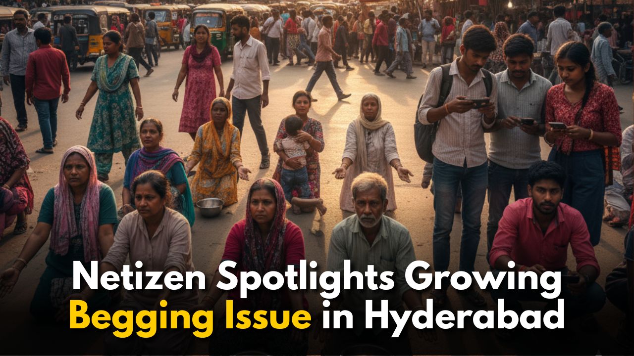 Netizen Spotlights Growing Begging Issue in Hyderabad