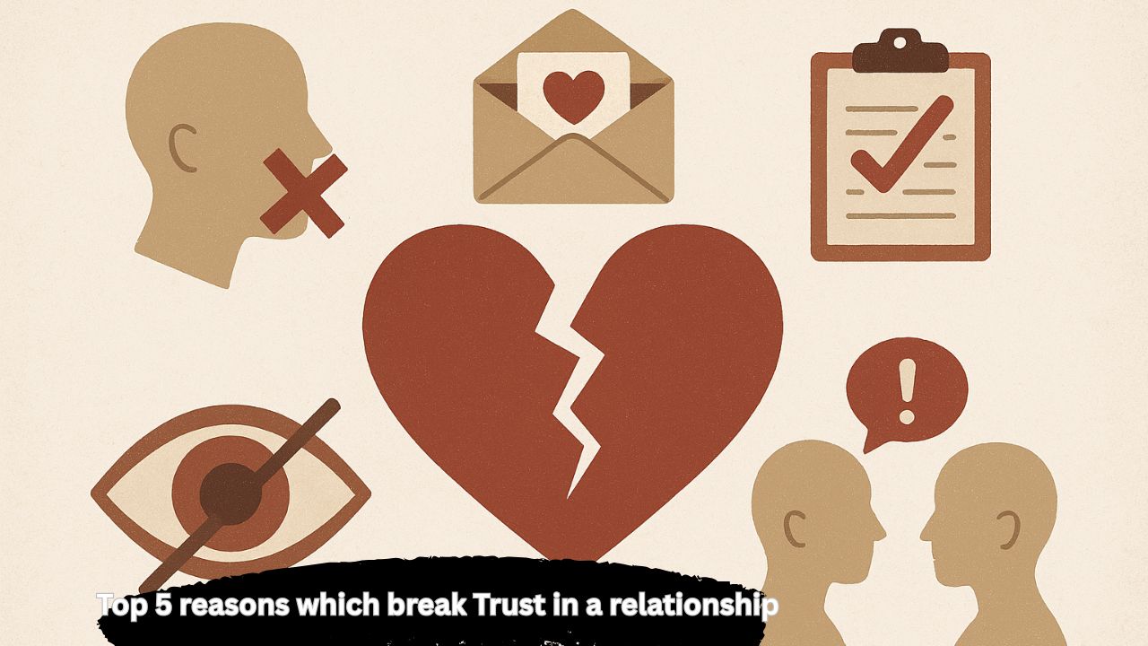 Top 5 reasons which break Trust in a relationship