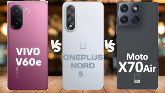 Moto X70 Air vs Vivo V60e vs OnePlus Nord 5: Which Mid-Ranger Offers Best Value?