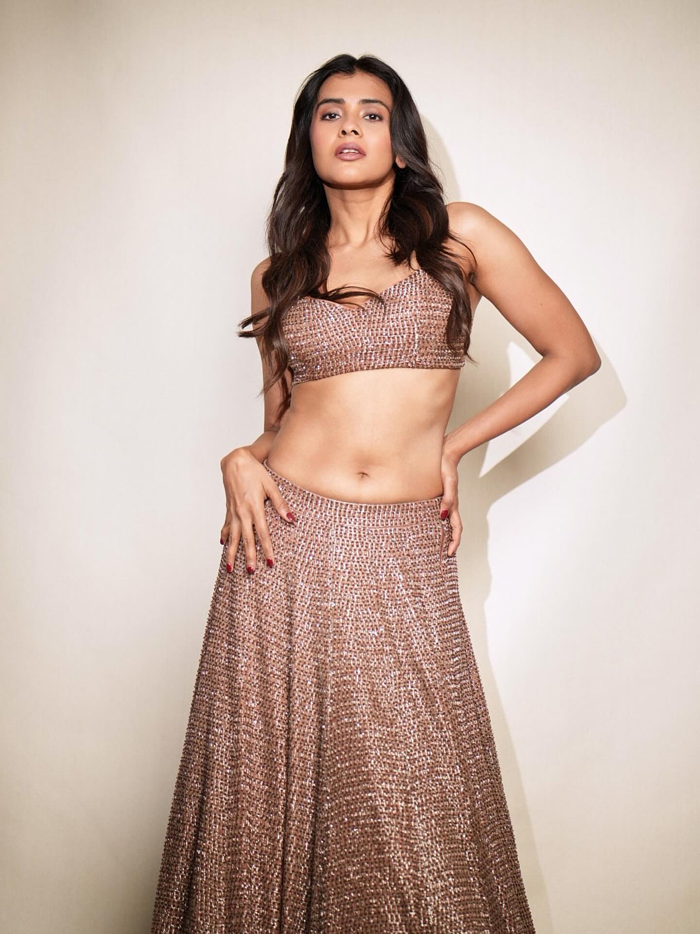 Hebba Patel's Hot Golden Lehenga Look Is Breaking the Internet
