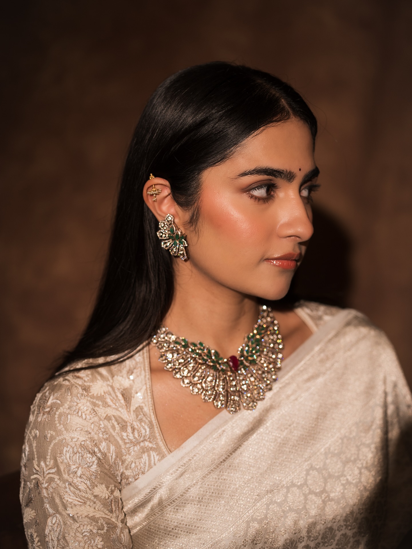 Rukmini Vasanth Channels Kanakavathi Vibes in White Saree: Internet Obsessed