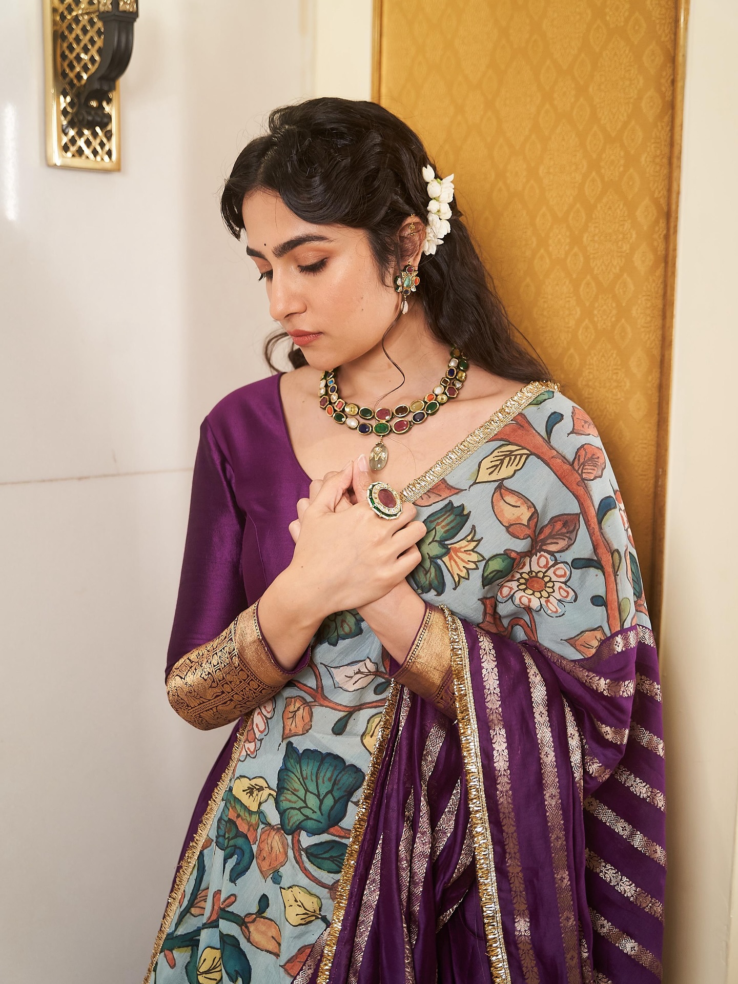 Rukmini Vasanth Cute pictures in Purple Goes Viral