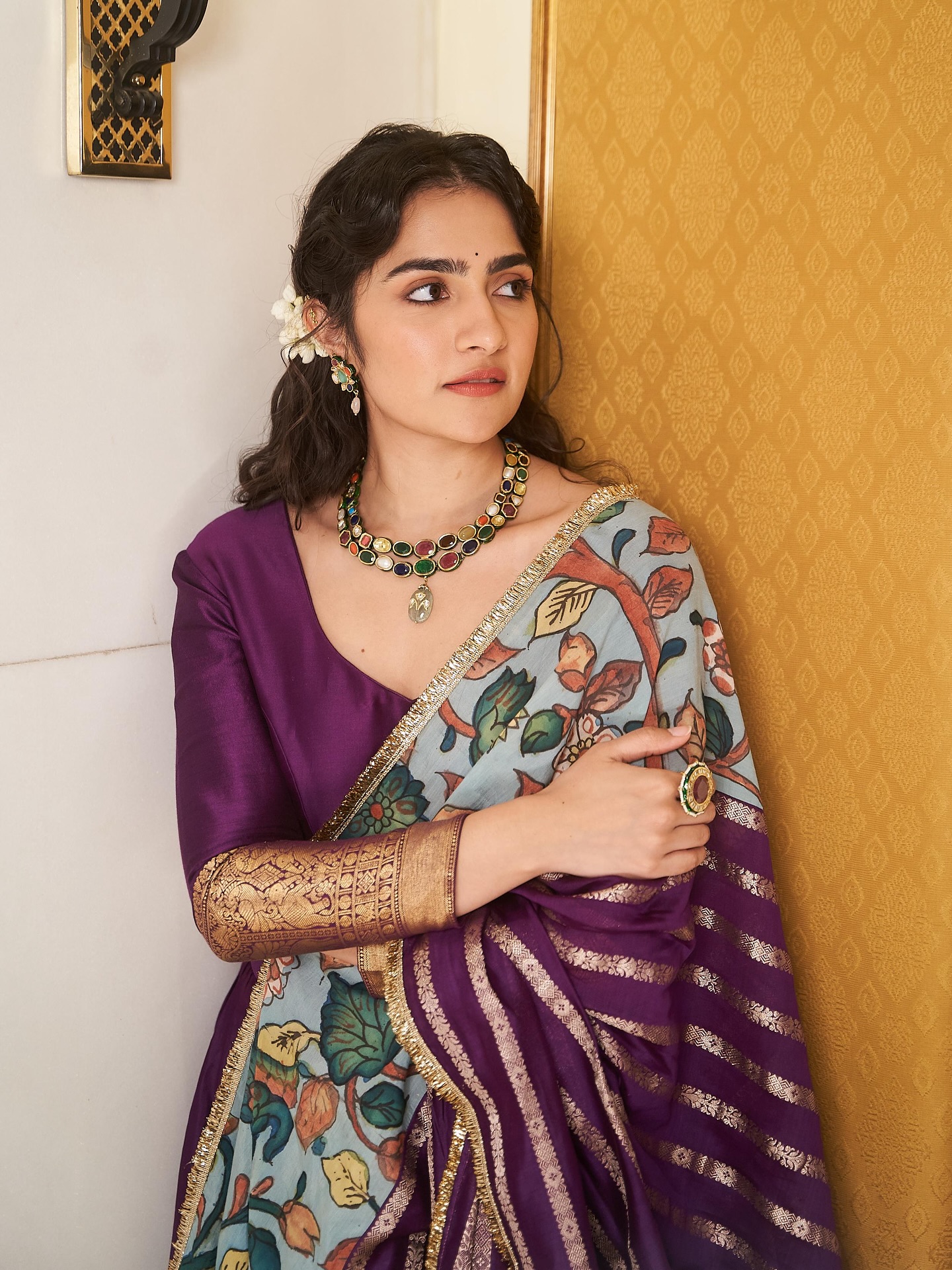 Rukmini Vasanth Cute pictures in Purple Goes Viral