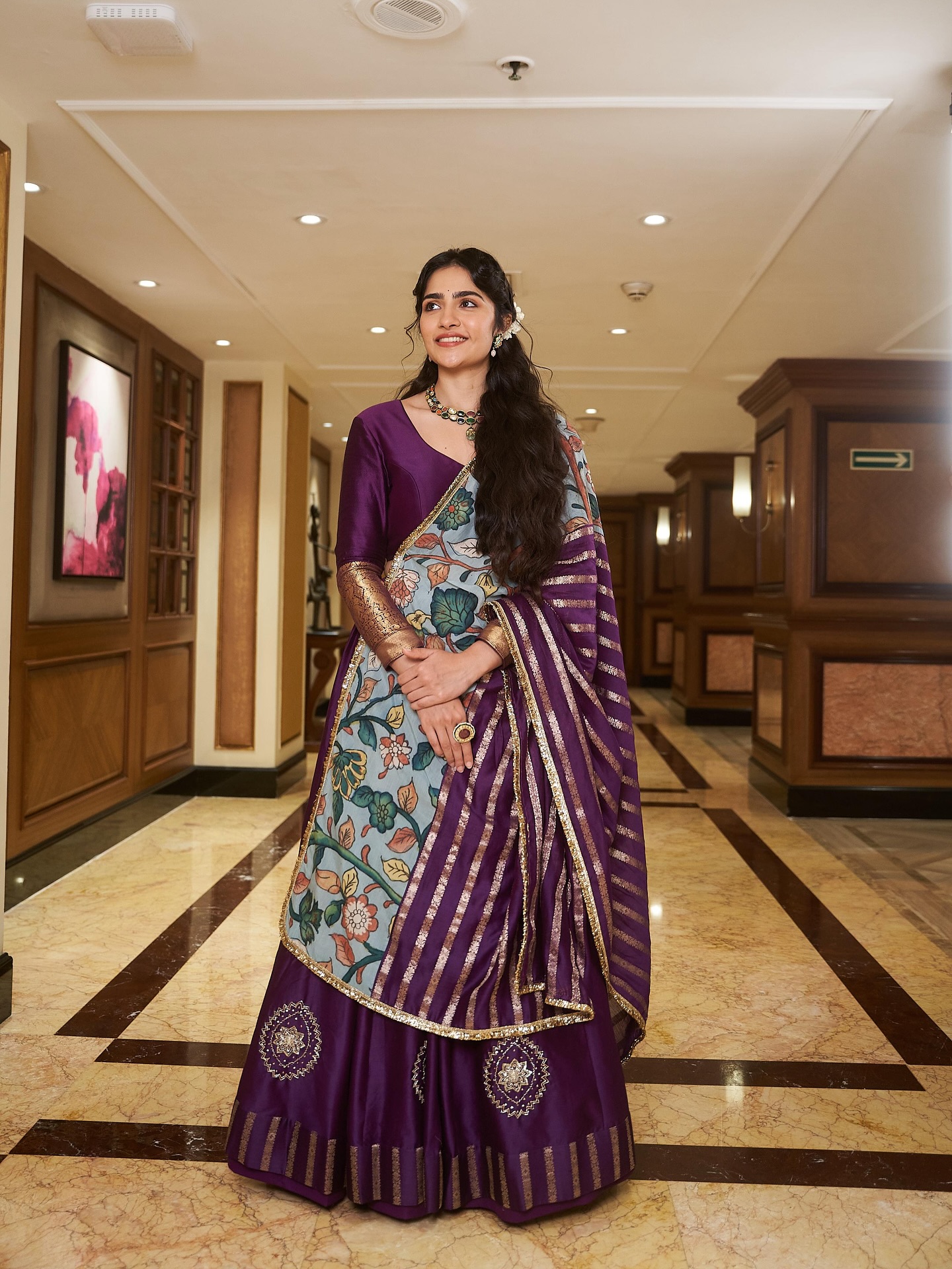 Rukmini Vasanth Cute pictures in Purple Goes Viral