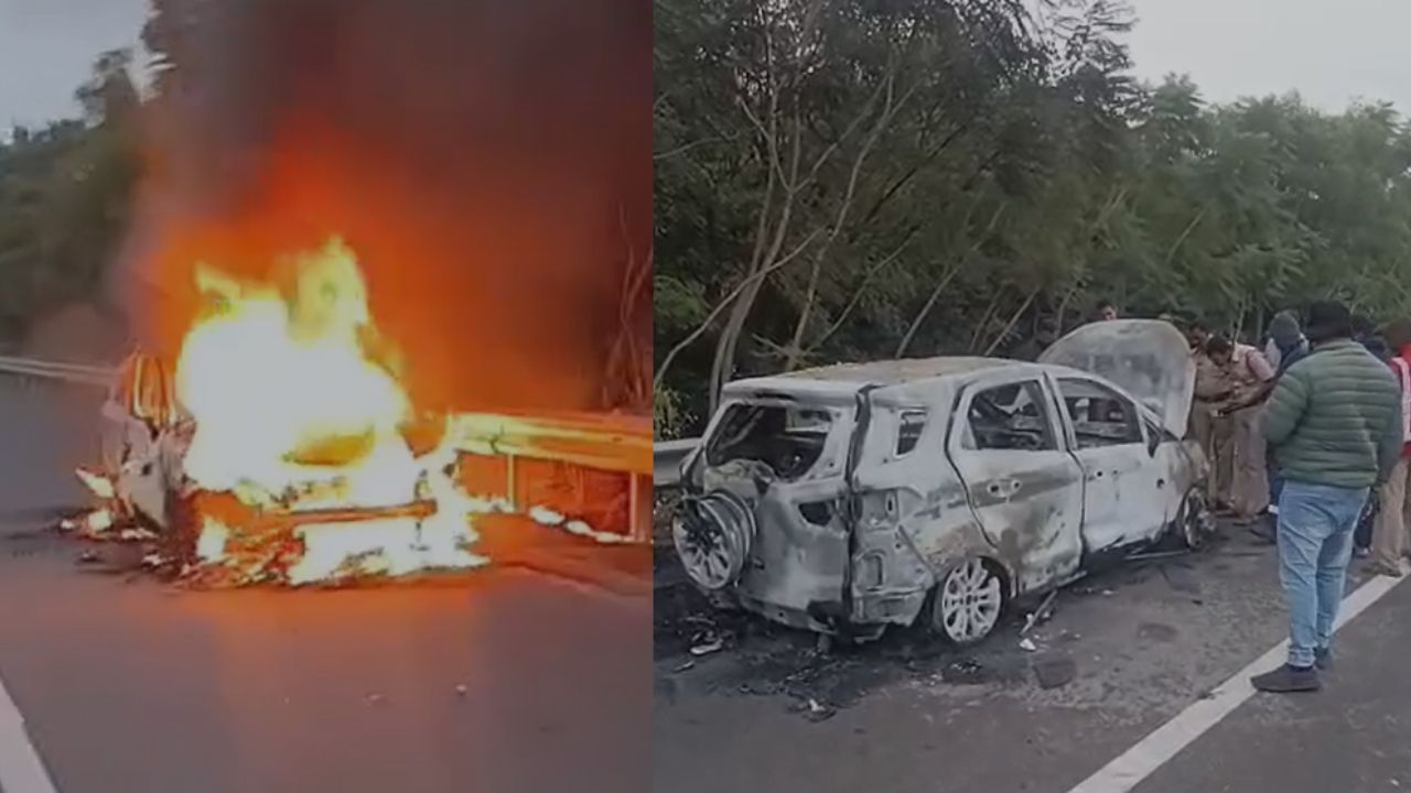 Car Catches Fire on ORR: Driver Burnt Alive in Fatal Crash