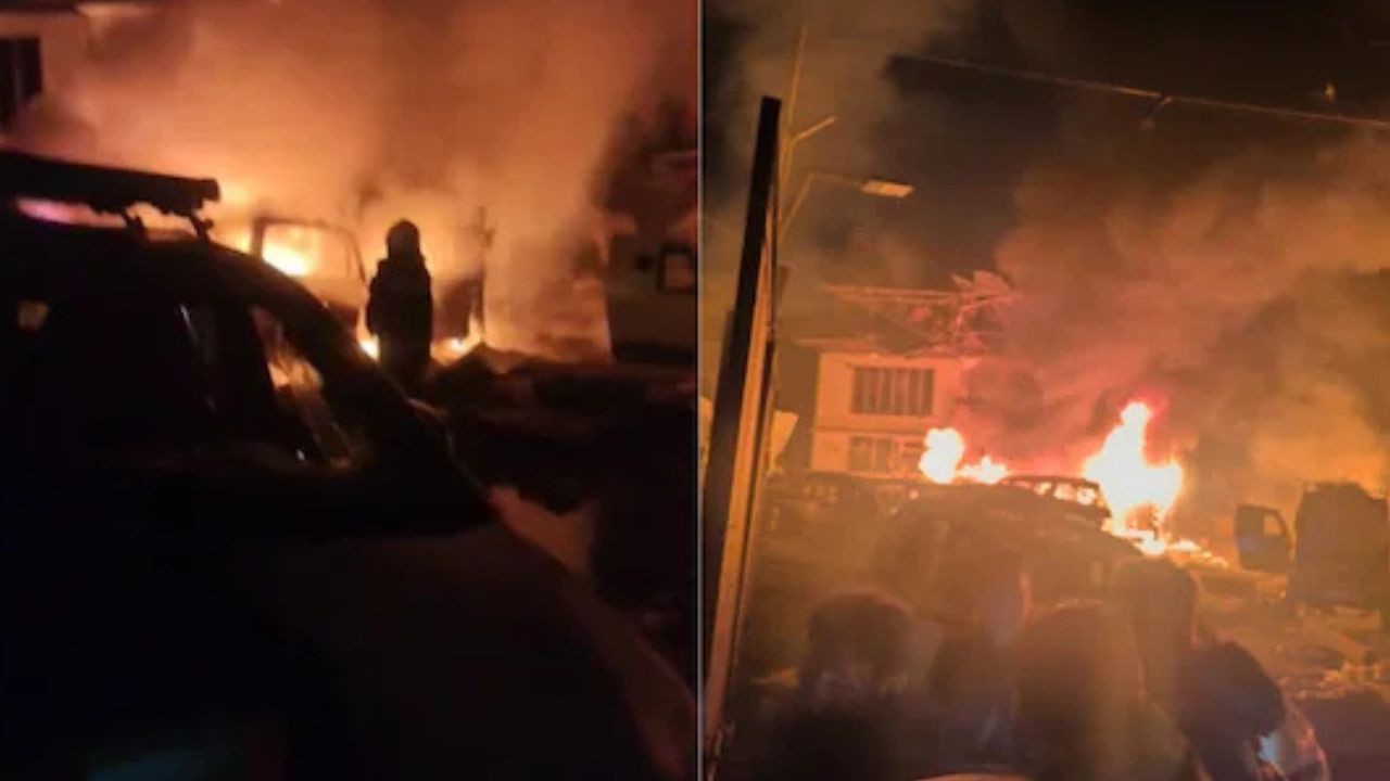 Massive Blast at Nowgam Police Station in Srinagar