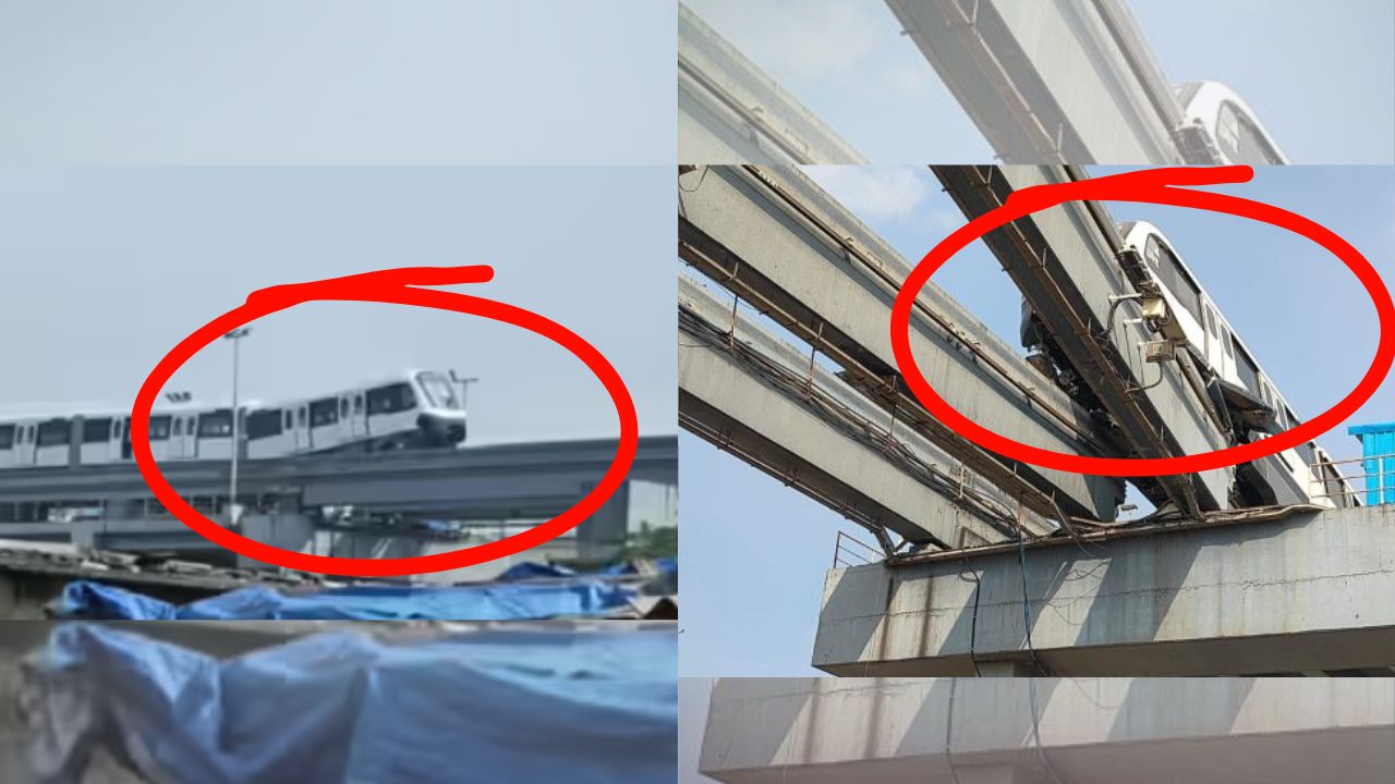 Mumbai Monorail Accident: Coach Tilts During Trial Run at Wadala