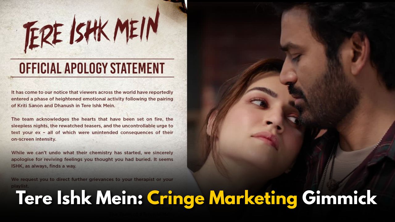 Social Media Trolls Tere Ishk Mein for Its Cringe Marketing Gimmick