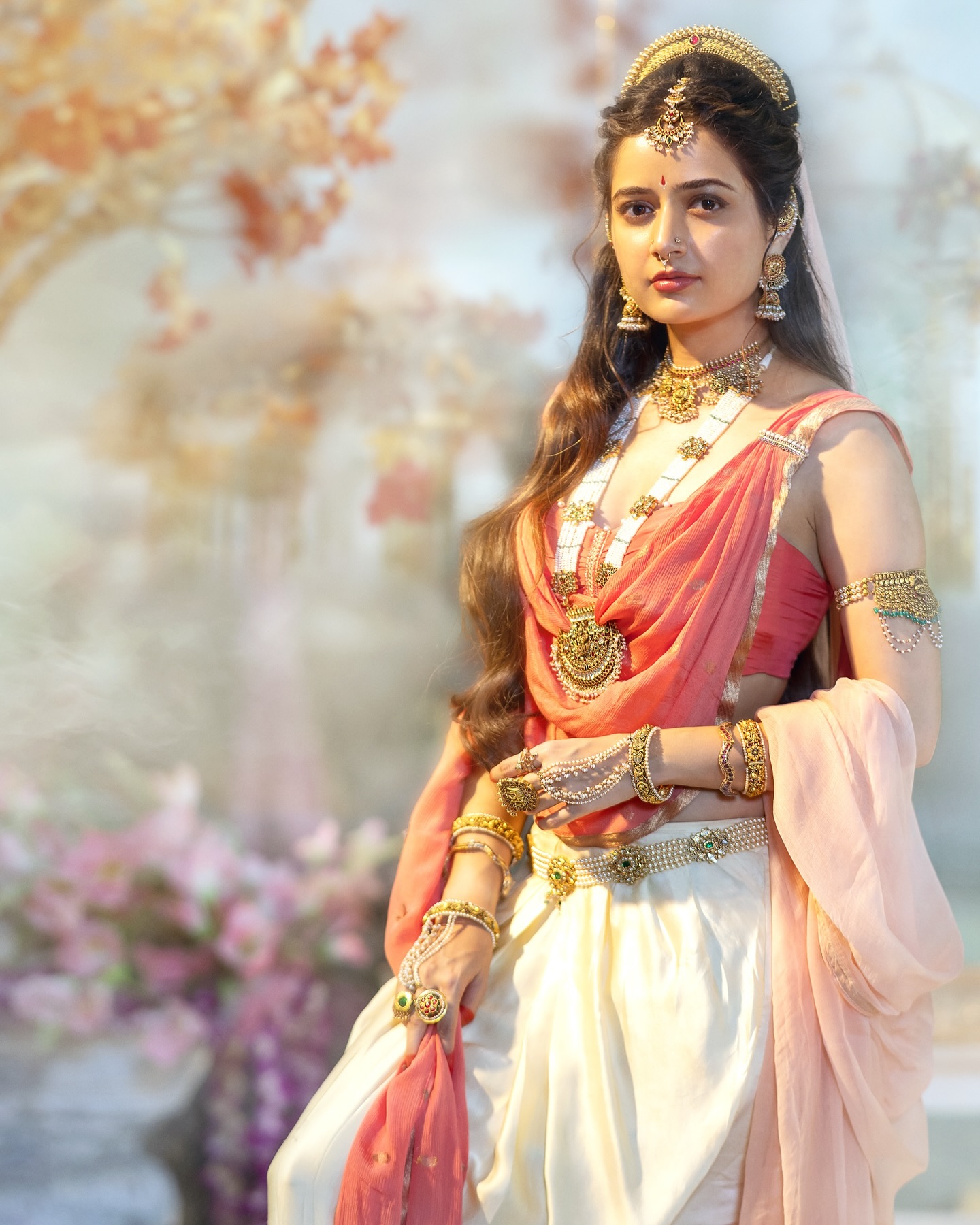Ashika Ranganath Shares Beautiful BTS Pics From Vatha vaibhava Sets